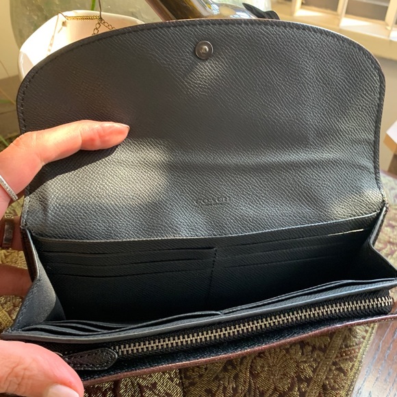 Authentic COACH 1941 Leather envelope snap flap bear wallet - Picture 12 of 15